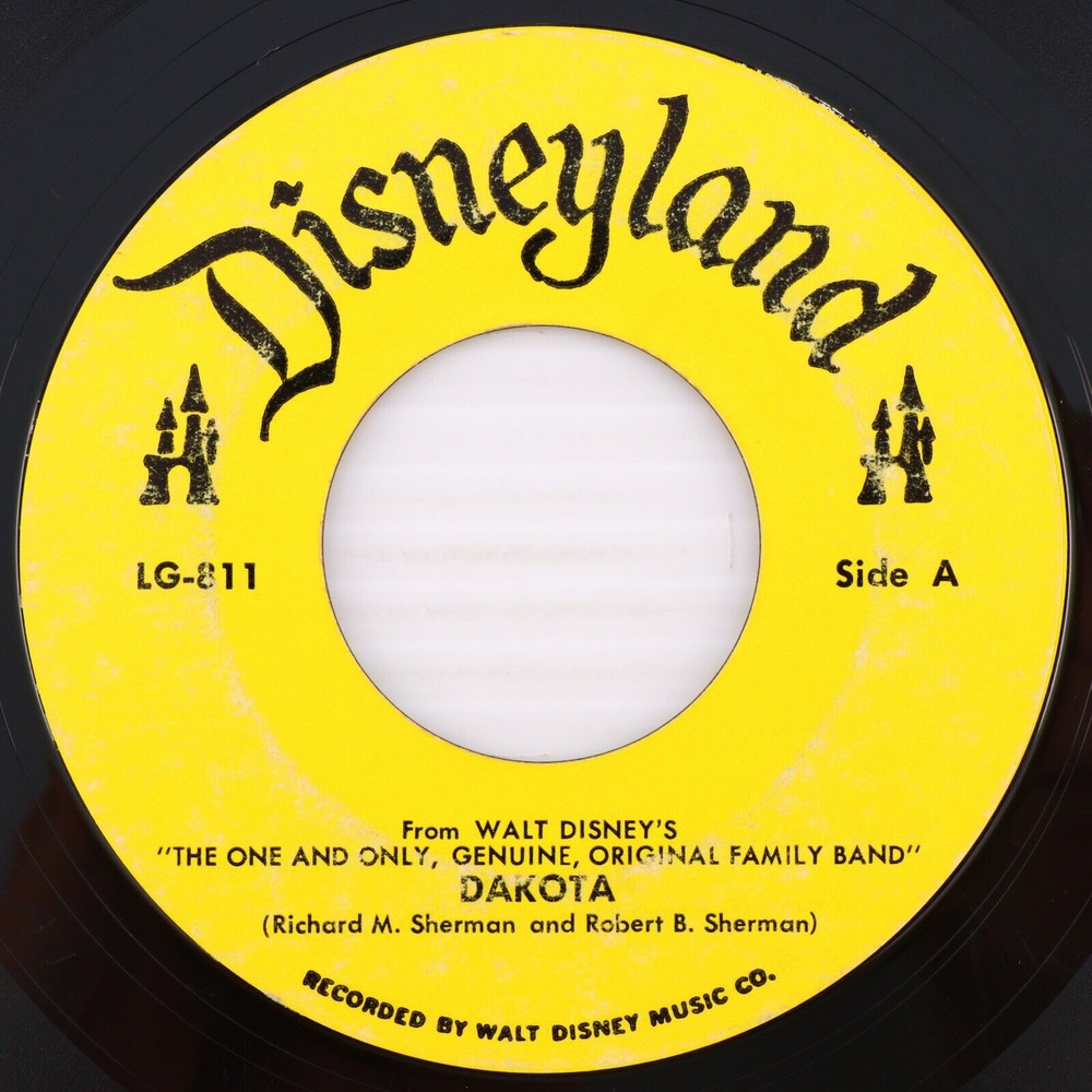 Dakota/The Happiest Girl Alive Disney Family band 45 rpm Vinyl Record Disneyland